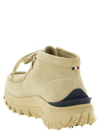 Beige Leder Stiefeletten