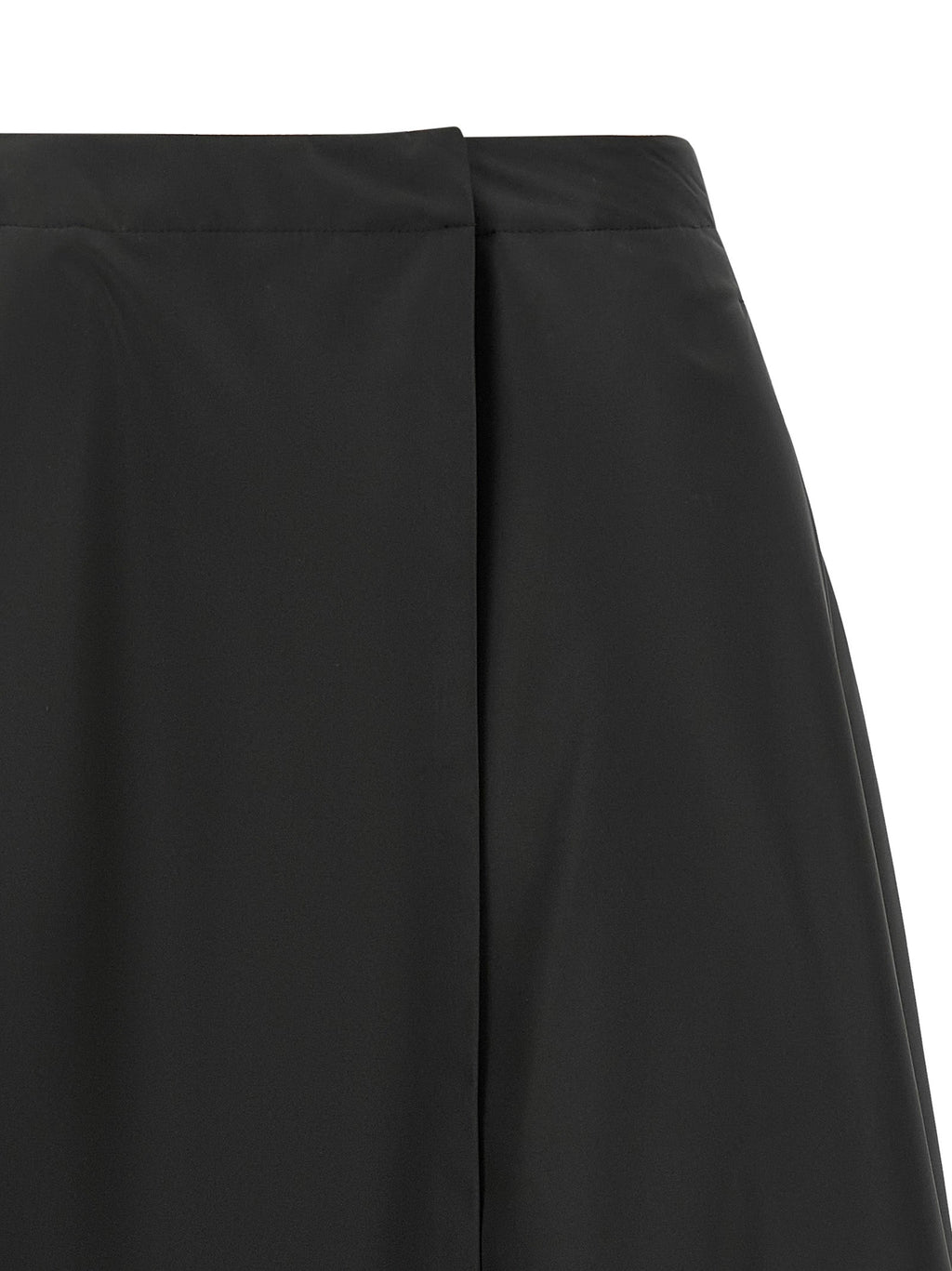 Schwarzer Midirock aus Polyester Moncler