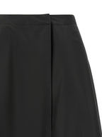 Schwarzer Midirock aus Polyester Moncler