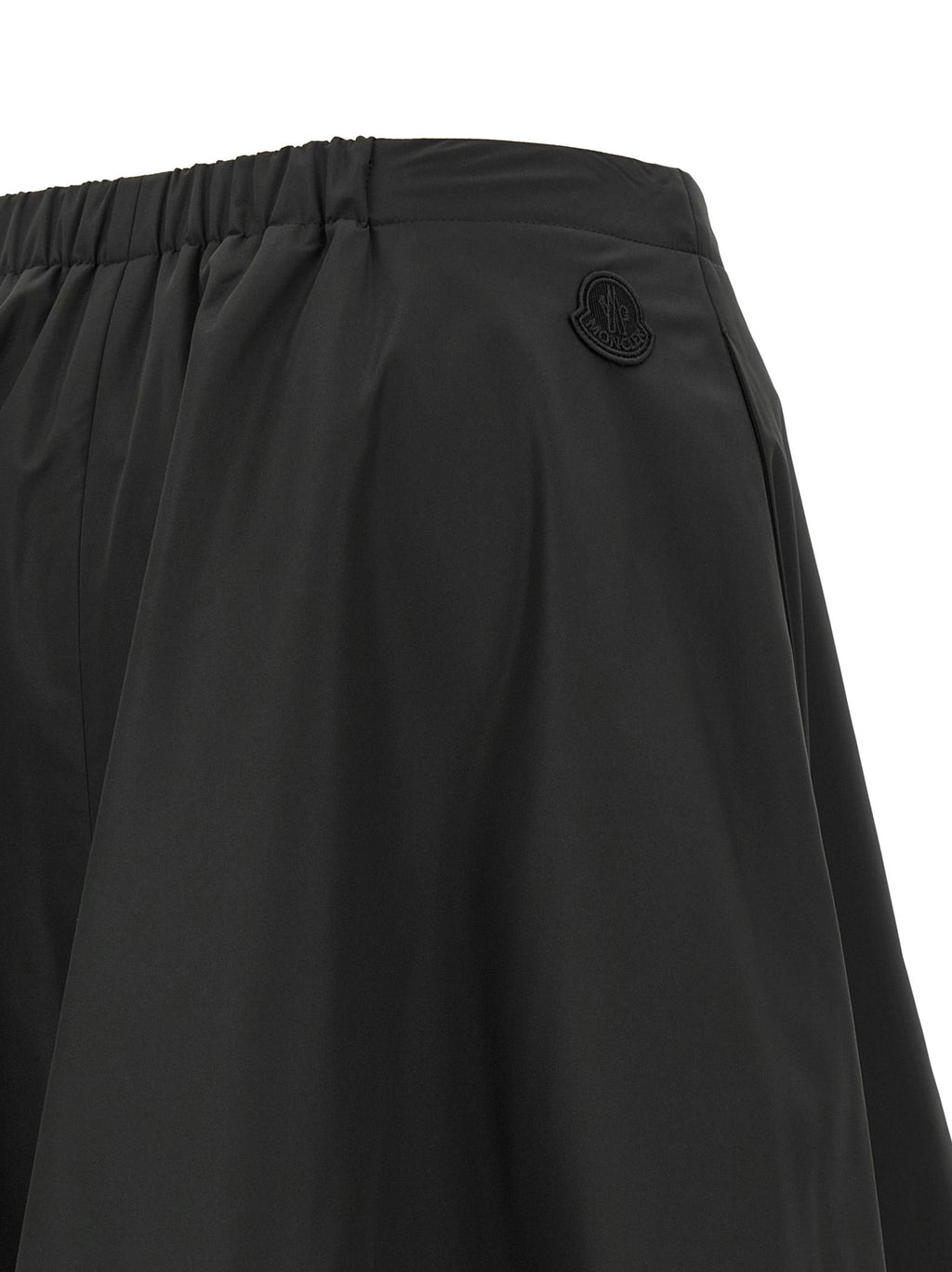 Schwarzer Midirock aus Polyester Moncler
