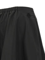 Schwarzer Midirock aus Polyester Moncler