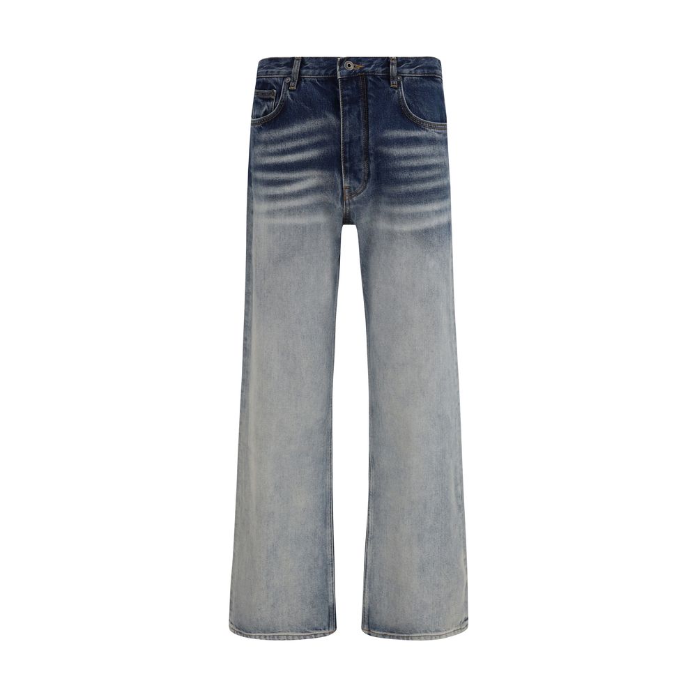 Graue Slim Fit Jeans aus Baumwolle