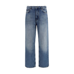 Blaue Baumwoll-Jeans im Slim Fit