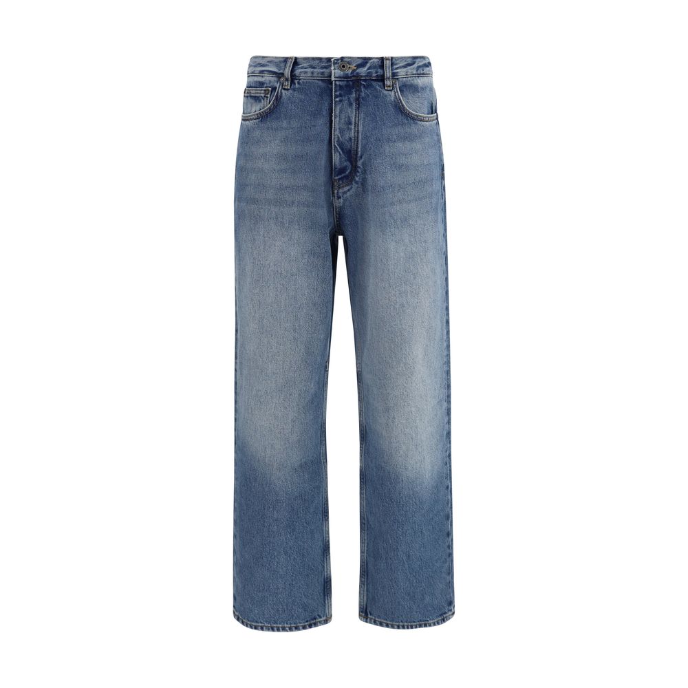 Blaue Baumwoll-Jeans im Slim Fit