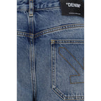 Blaue Baumwoll-Jeans im Slim Fit