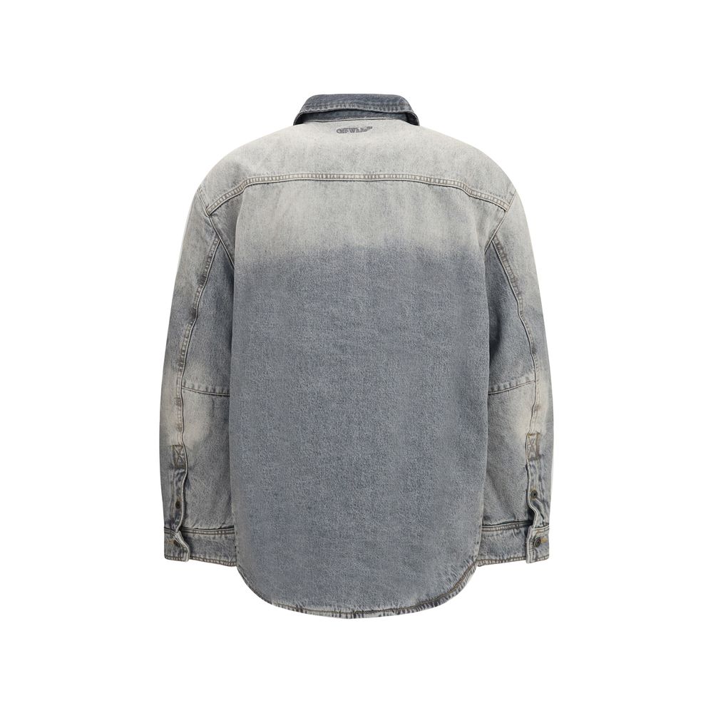 Graue Jeansjacke aus Baumwolle