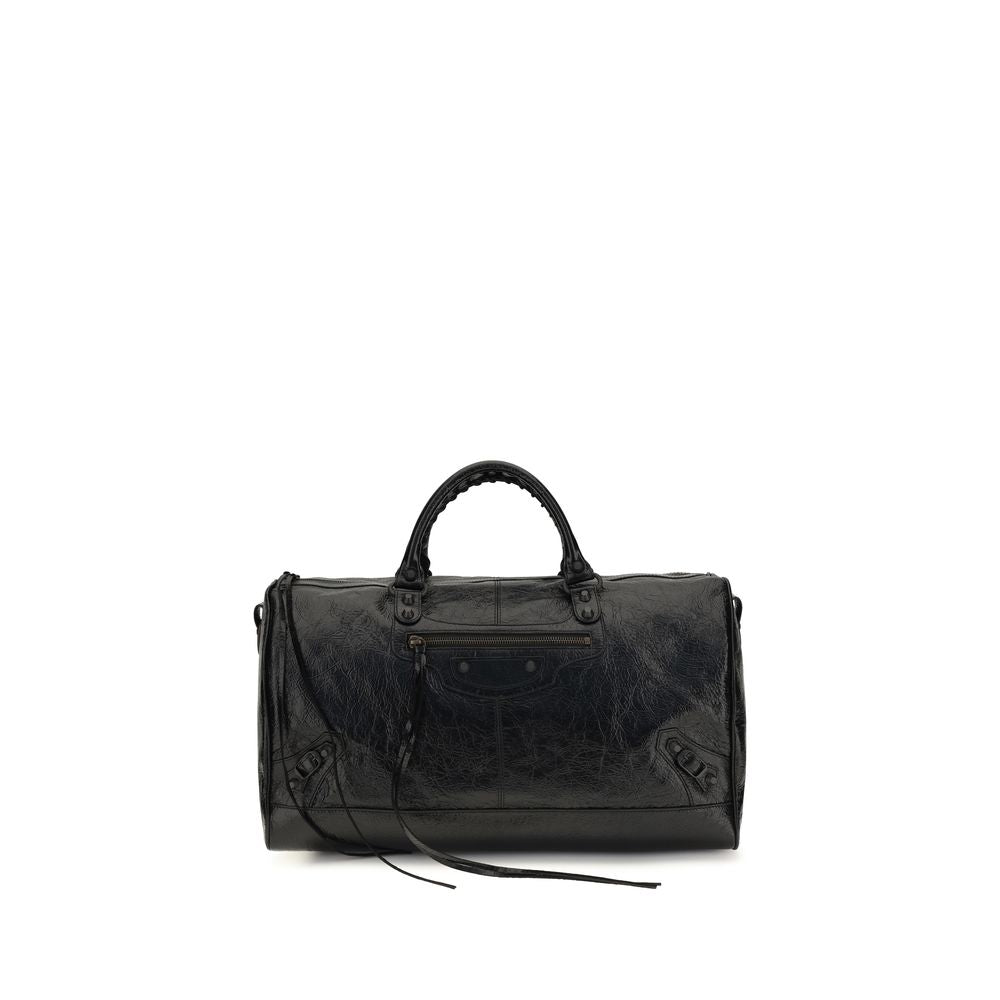 Schwarze Lammleder Schultertasche Ovis Aries
