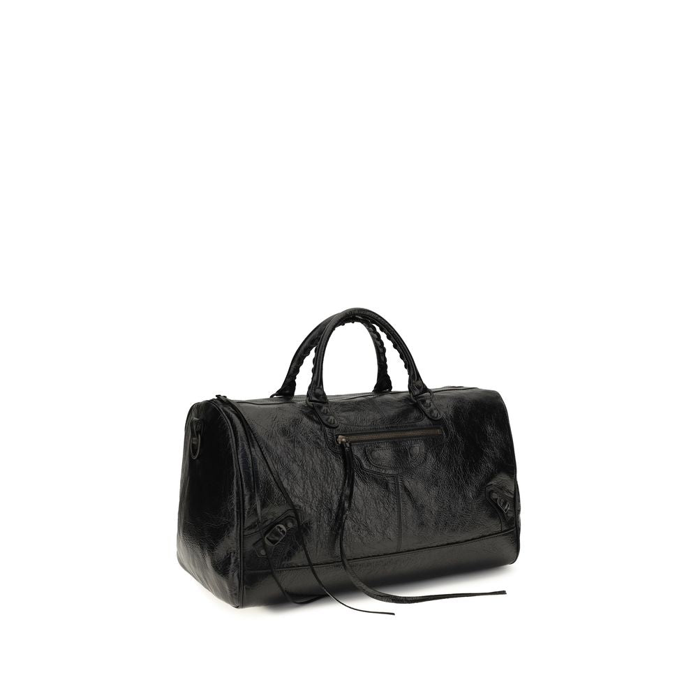 Schwarze Lammleder Schultertasche Ovis Aries