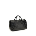 Schwarze Lammleder Schultertasche Ovis Aries