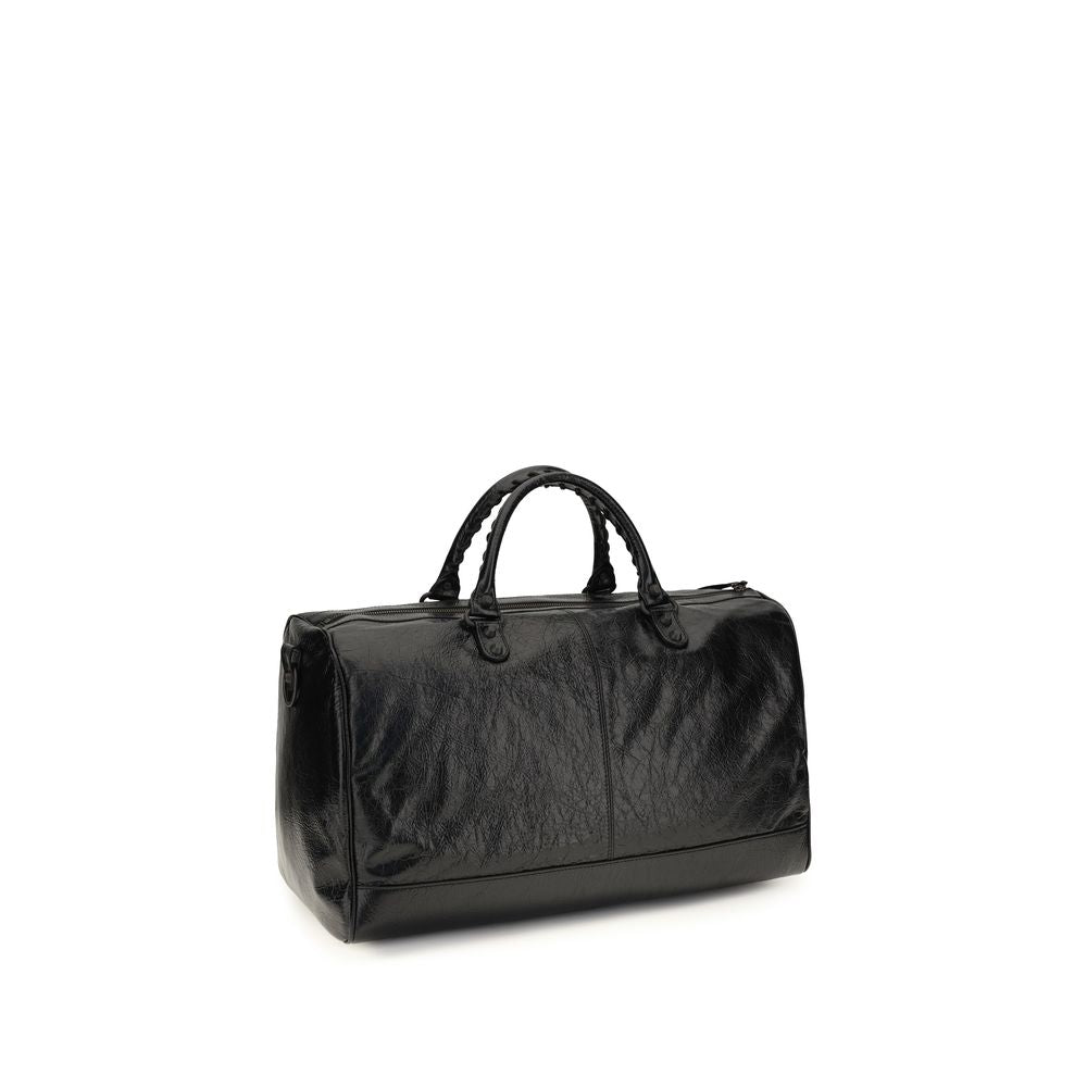 Schwarze Lammleder Schultertasche Ovis Aries