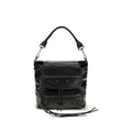 Rucksack aus Lammleder Ovis Aries in Schwarz