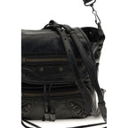 Rucksack aus Lammleder Ovis Aries in Schwarz