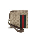 Beige Stoff-Schultertasche