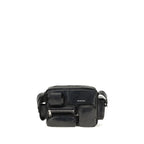 Schwarze Lammleder Schultertasche Ovis Aries