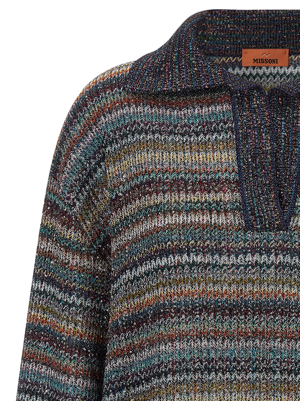 Mehrfarbiges Poloshirt aus Viskose