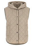 Beige Polyamid Ärmellose Jacke