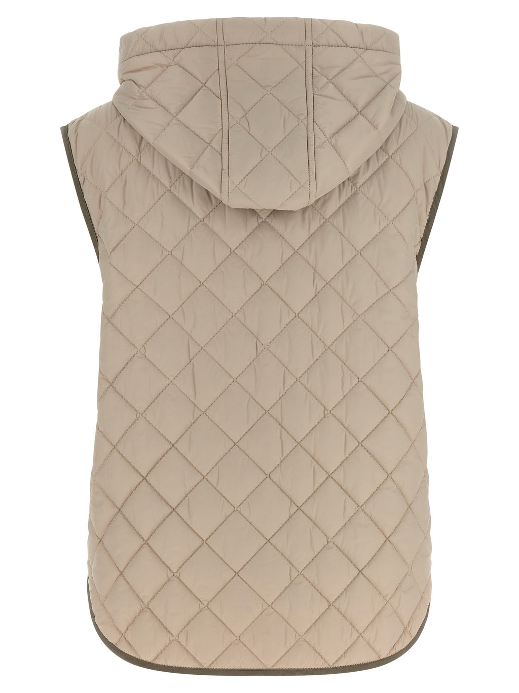 Beige Polyamid Ärmellose Jacke