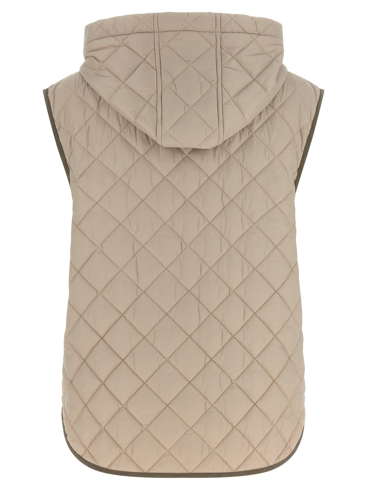 Beige Polyamid Ärmellose Jacke
