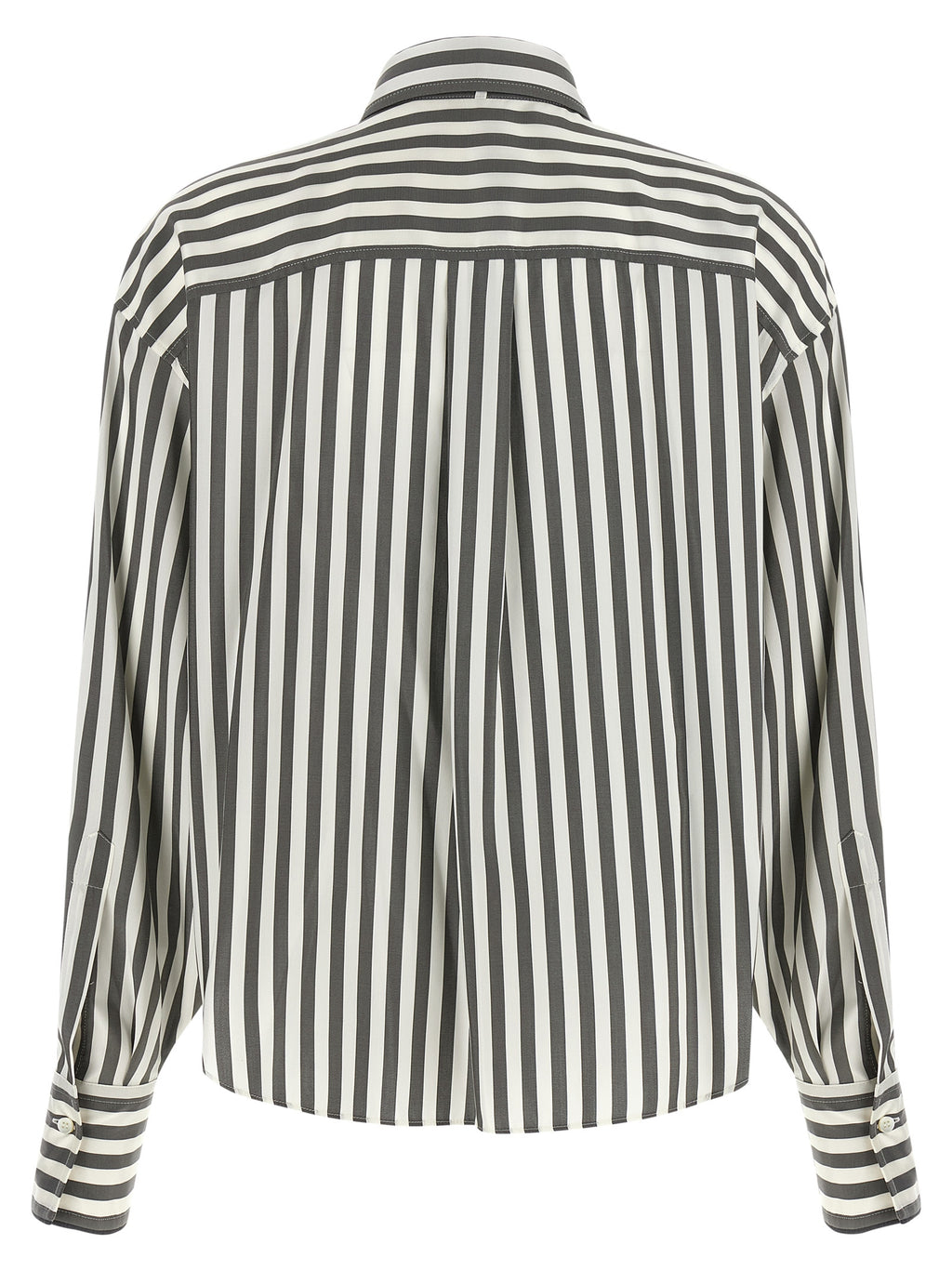 Zweifarbige Seidenbluse