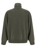 Zweifarbige Kaschmir-Strickjacke