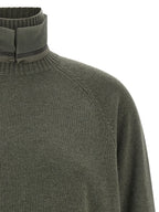 Zweifarbige Kaschmir-Strickjacke