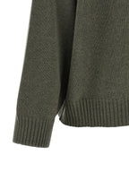 Zweifarbige Kaschmir-Strickjacke