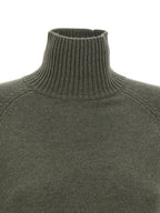 Zweifarbige Kaschmir-Strickjacke