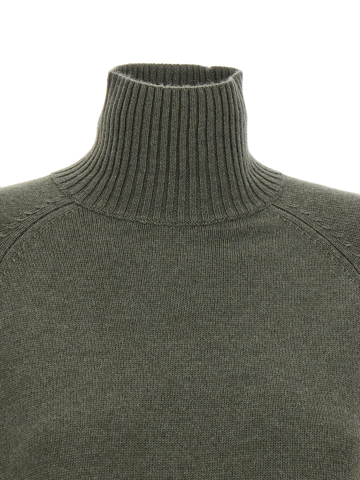 Zweifarbige Kaschmir-Strickjacke