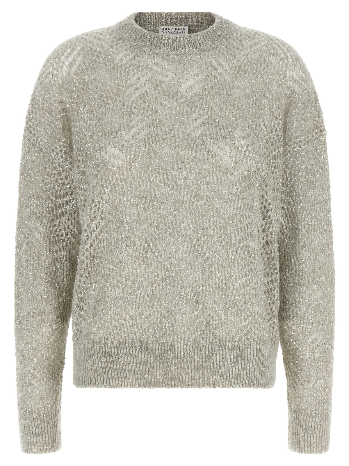 Grauer Cardigan aus Polyamid