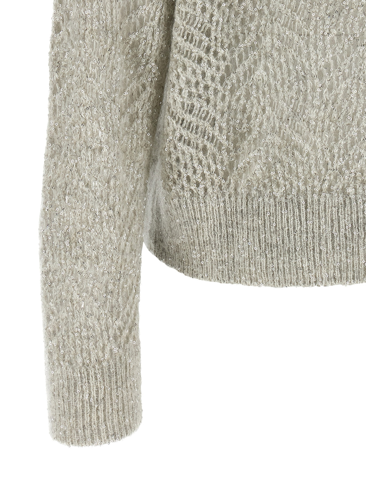 Grauer Cardigan aus Polyamid