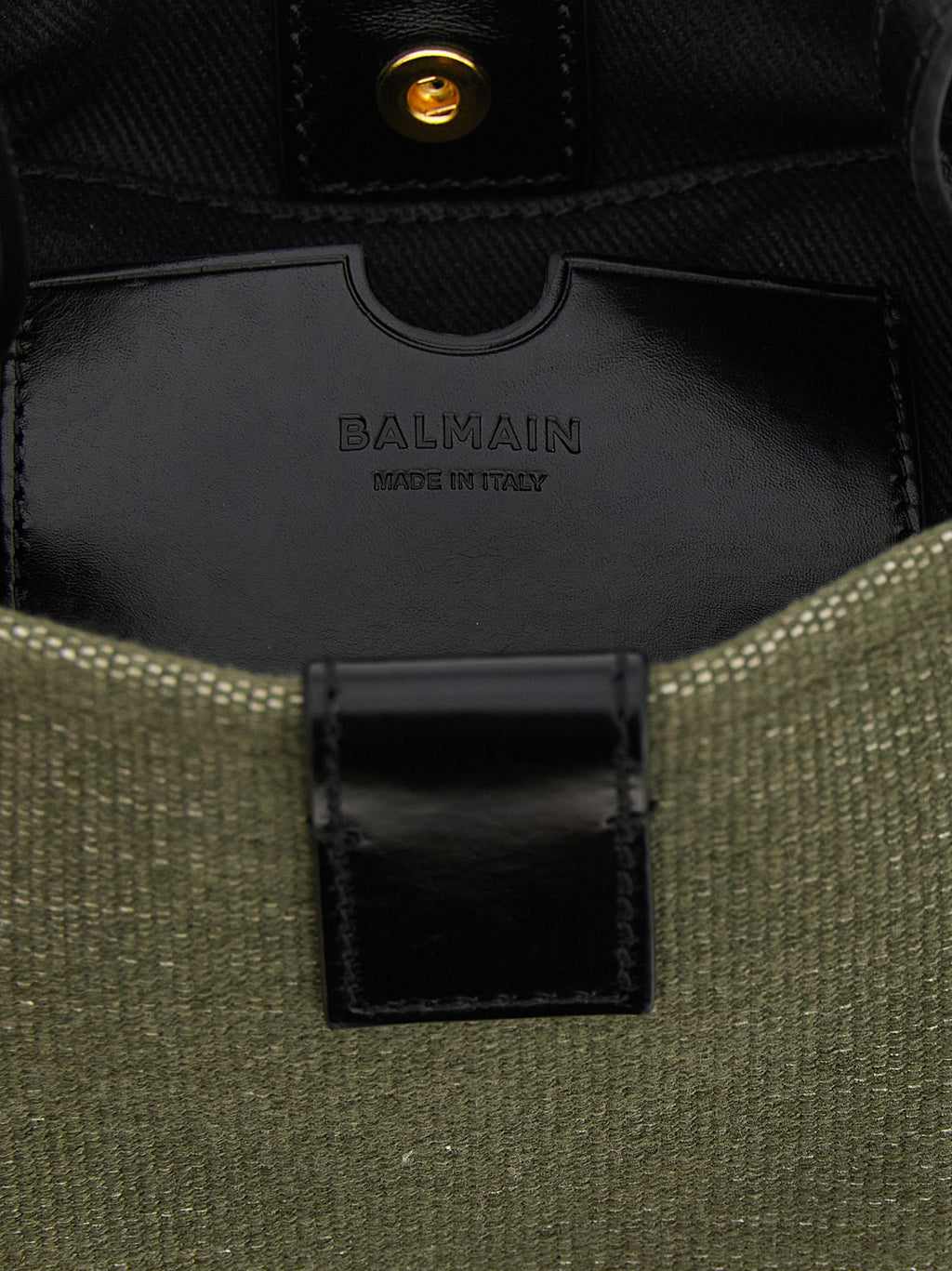 Schultertasche aus zweifarbigem Stoff