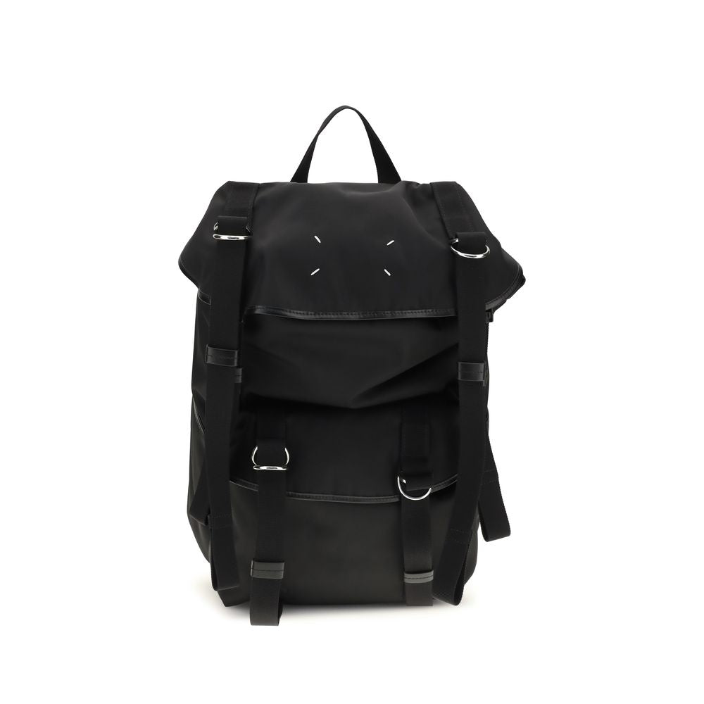 Schwarzer Nylon-Rucksack