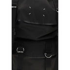 Schwarzer Nylon-Rucksack