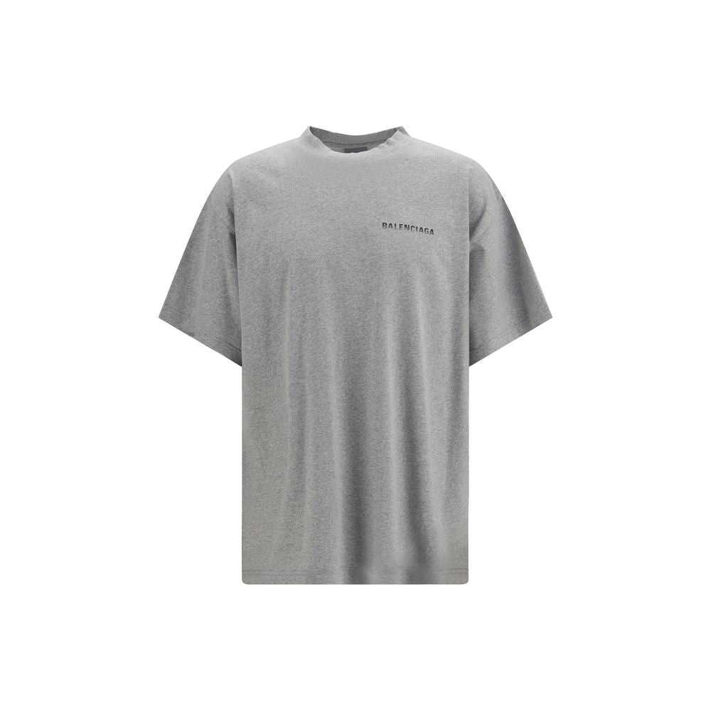 Graues Baumwoll-T-Shirt