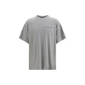 Graues Baumwoll-T-Shirt