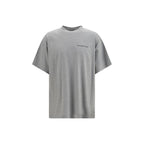 Graues Baumwoll-T-Shirt