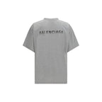 Graues Baumwoll-T-Shirt