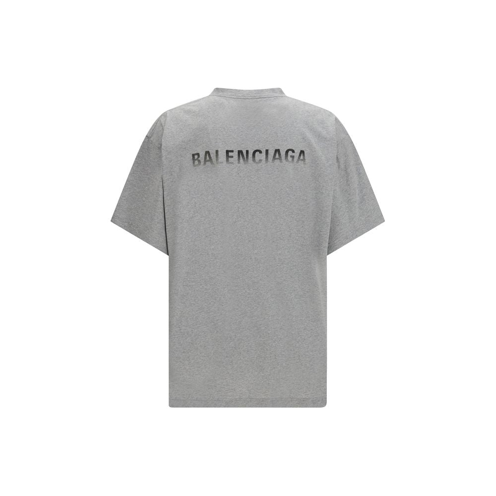 Graues Baumwoll-T-Shirt