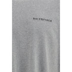 Graues Baumwoll-T-Shirt
