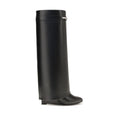 Schwarze Bos Taurus Kalbsleder-Stiefel