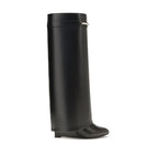 Schwarze Bos Taurus Kalbsleder-Stiefel