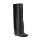 Schwarze Bos Taurus Kalbsleder-Stiefel