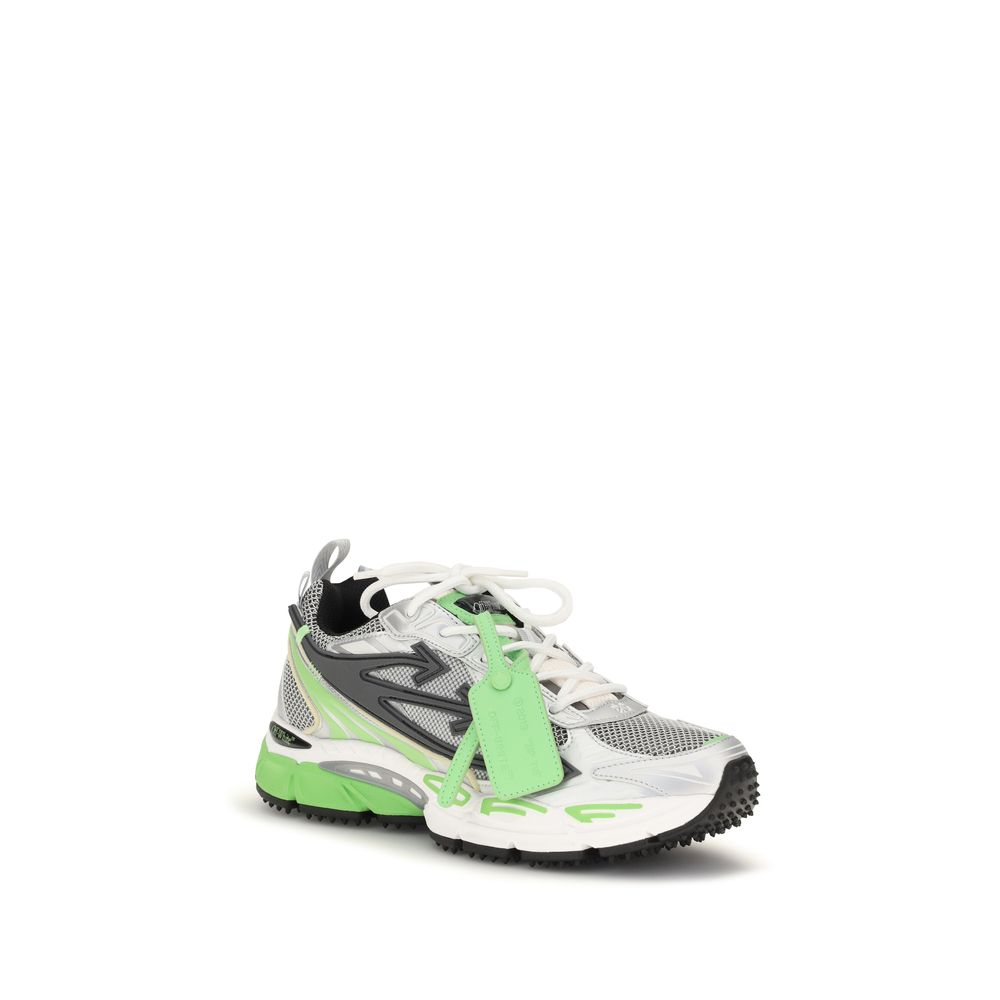 Zweifarbige Sneaker aus Polyethylen im Athletic-Stil