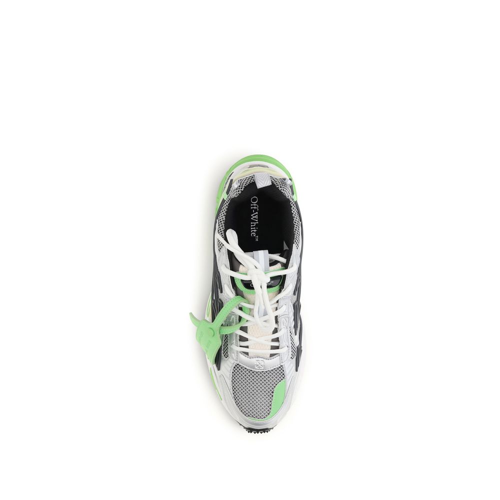 Zweifarbige Sneaker aus Polyethylen im Athletic-Stil