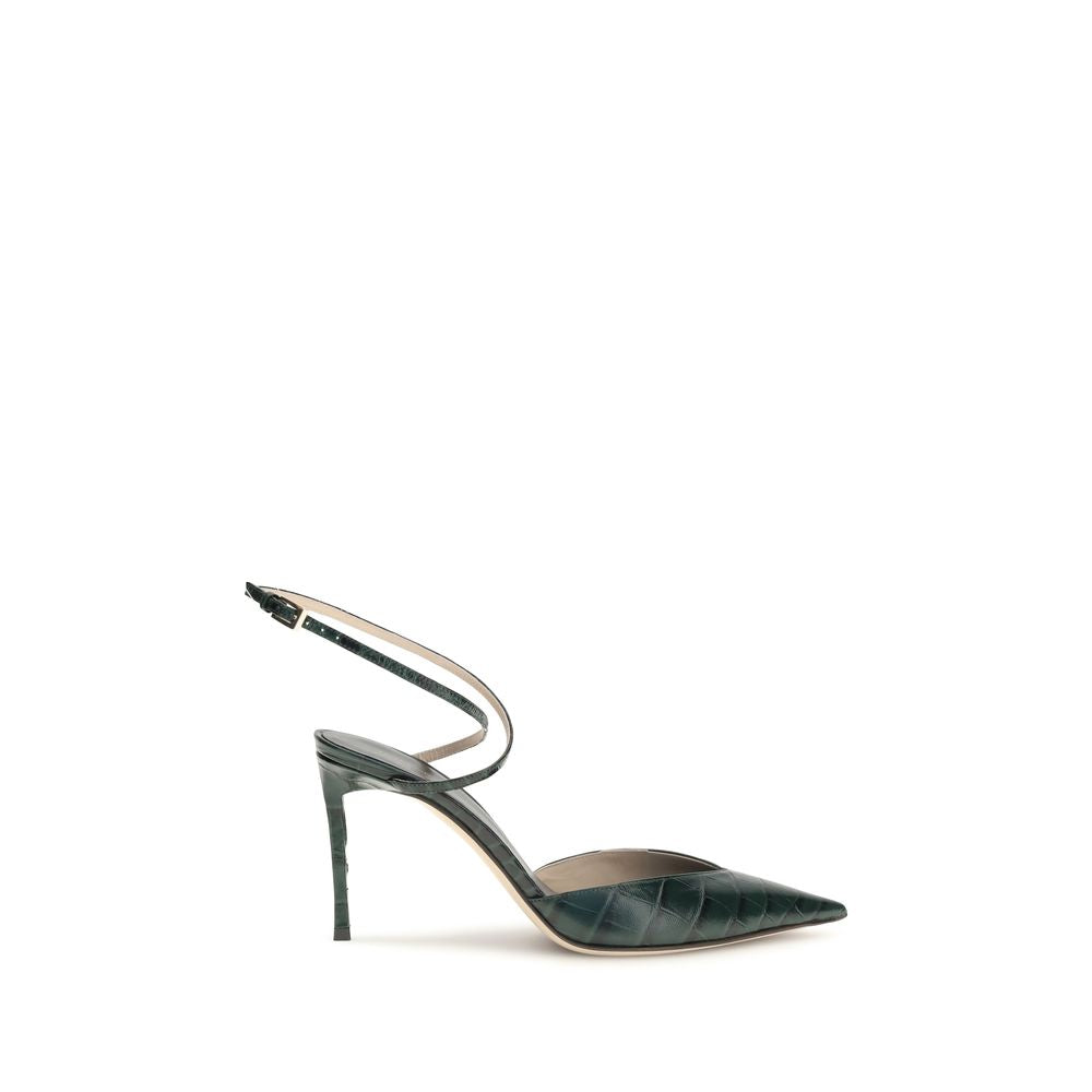 Pumps aus Kalbsleder in Bicolor "Bos Taurus"