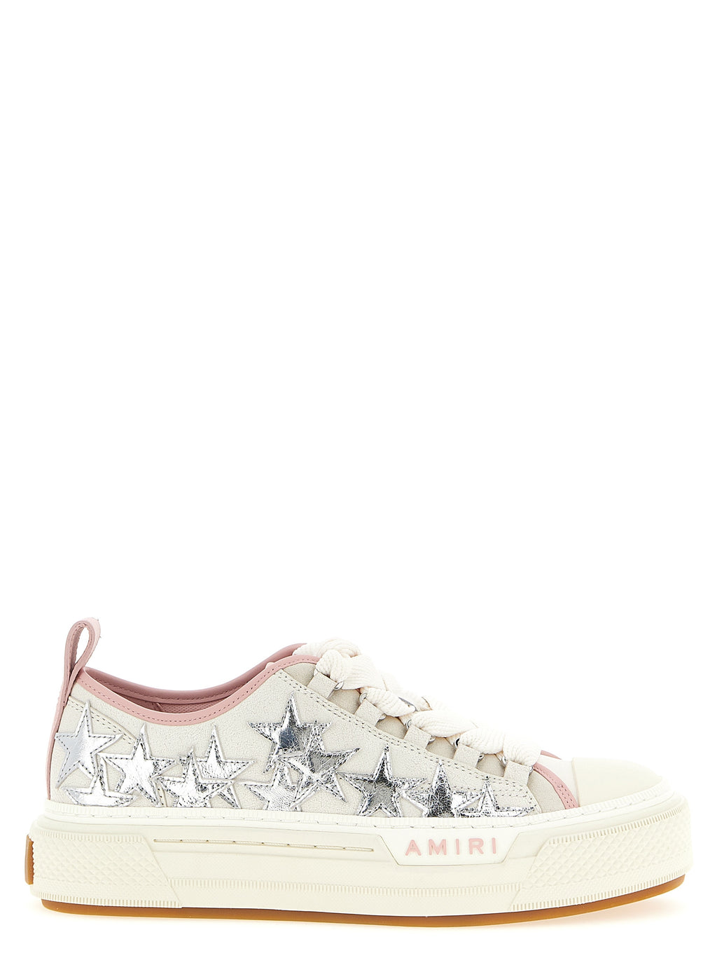 Mehrfarbige Low-Top-Sneaker aus Rindsleder