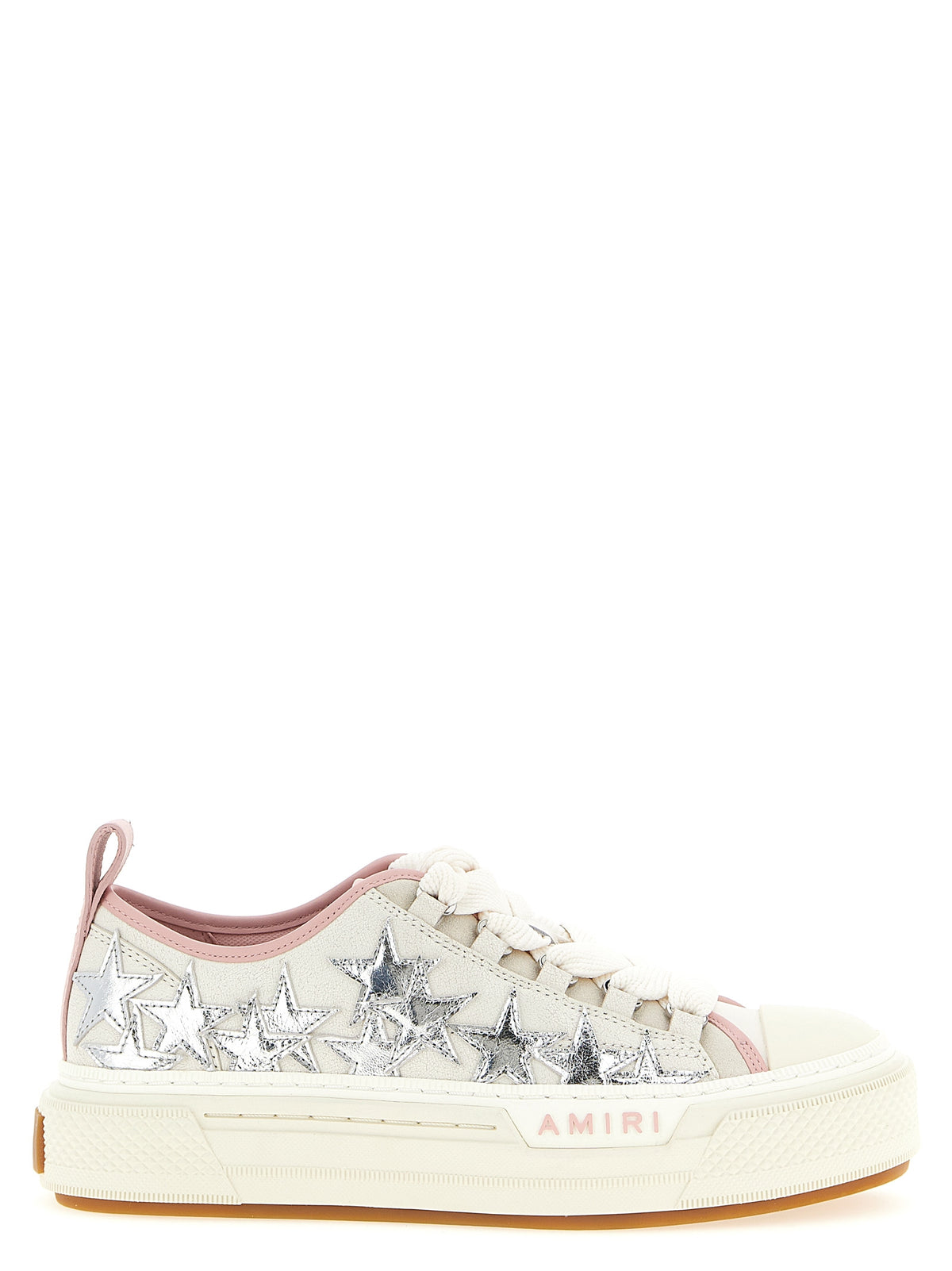 Mehrfarbige Low-Top-Sneaker aus Rindsleder