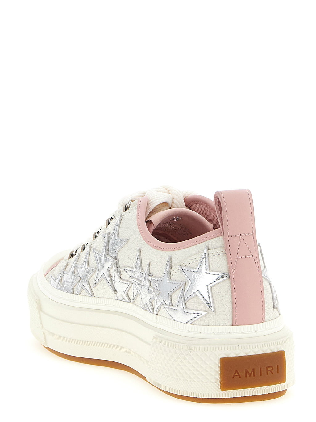 Mehrfarbige Low-Top-Sneaker aus Rindsleder