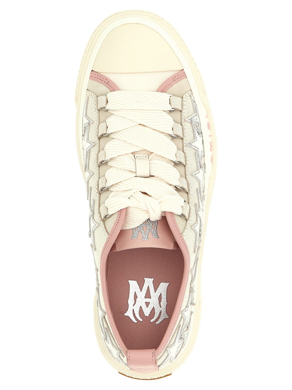 Mehrfarbige Low-Top-Sneaker aus Rindsleder