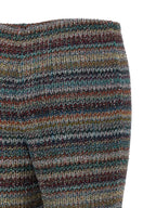 Mehrfarbige Hose aus Viskose mit ausgestelltem Bein